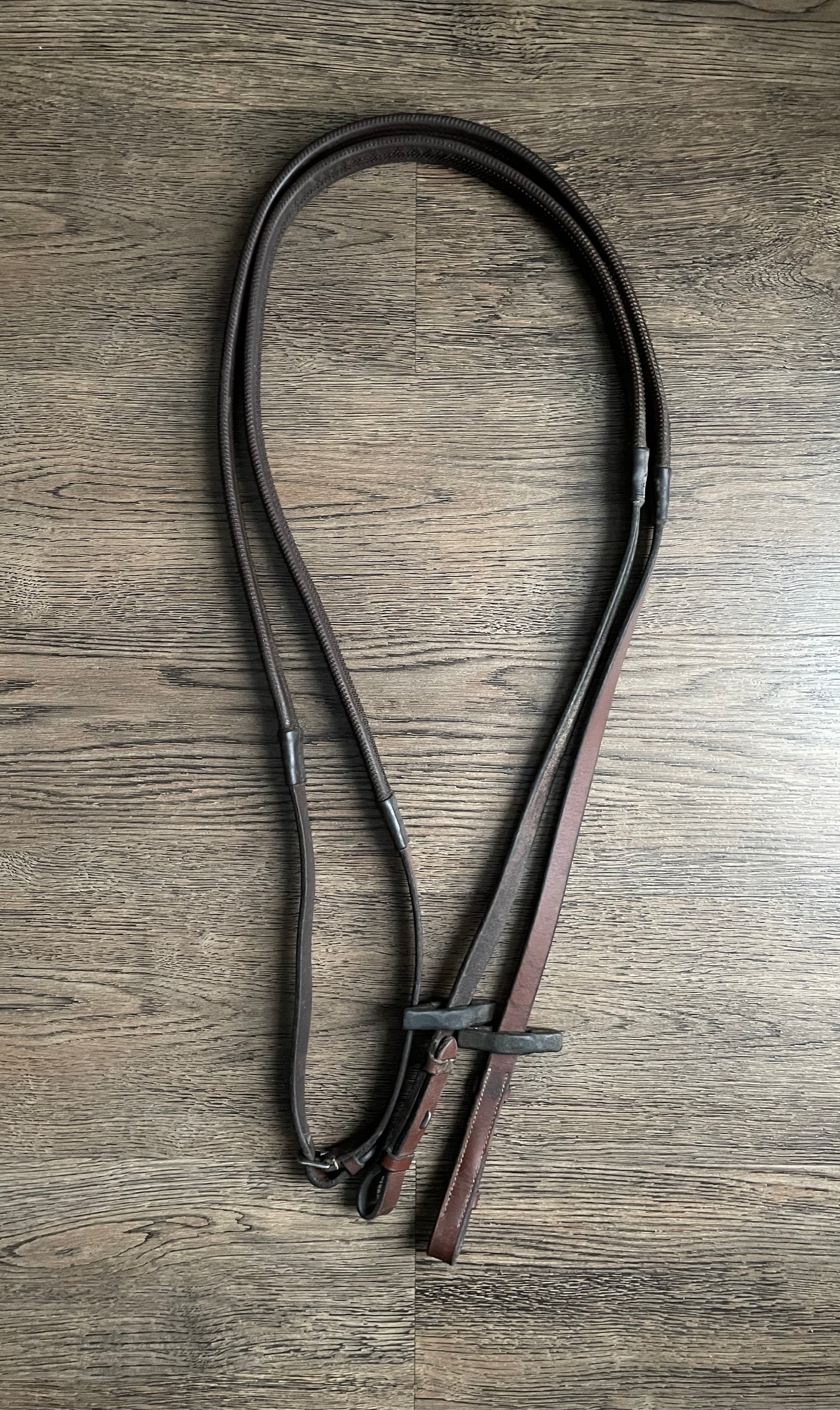 Rênes cuir/caoutchouc Kris 16mm