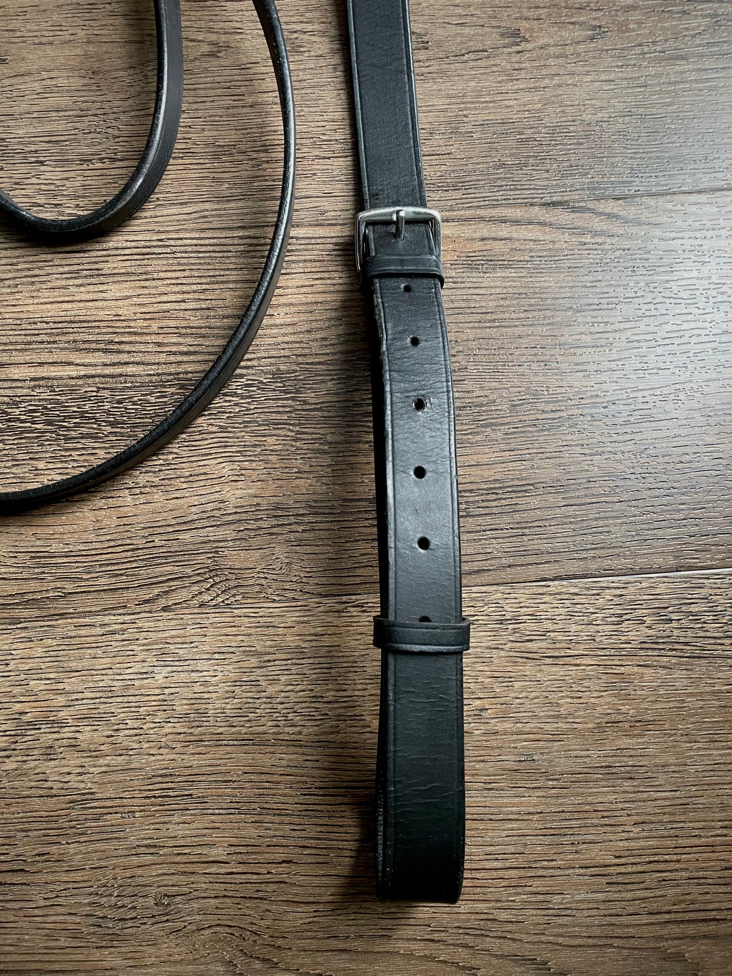Martingale + rênes olympiques (cuir noir)