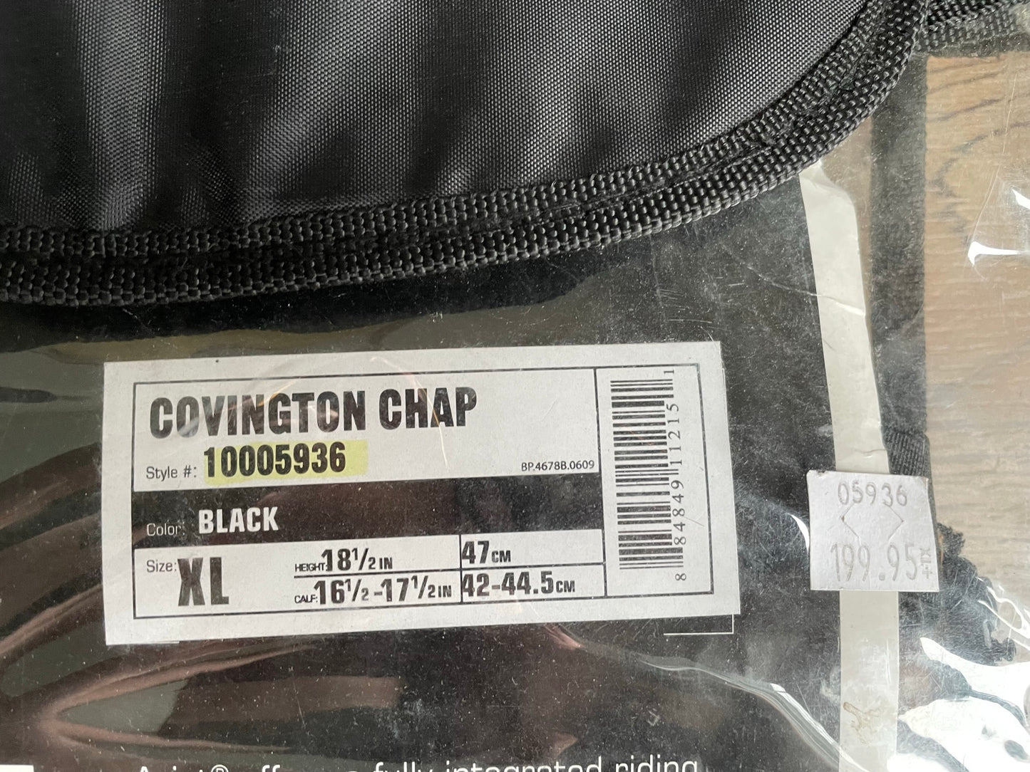 Half chaps Ariat gr. XL