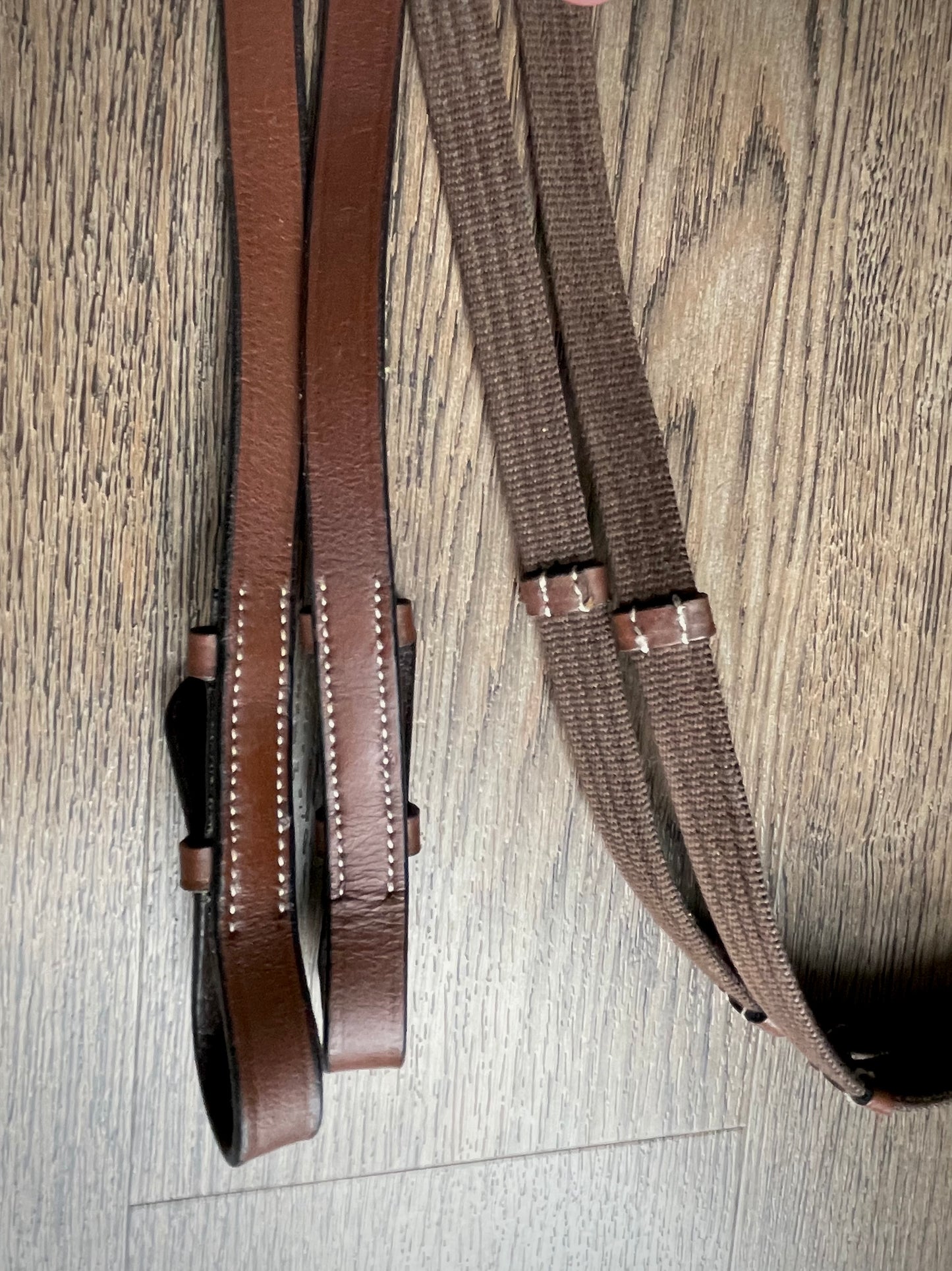 Rênes cuir et nylon