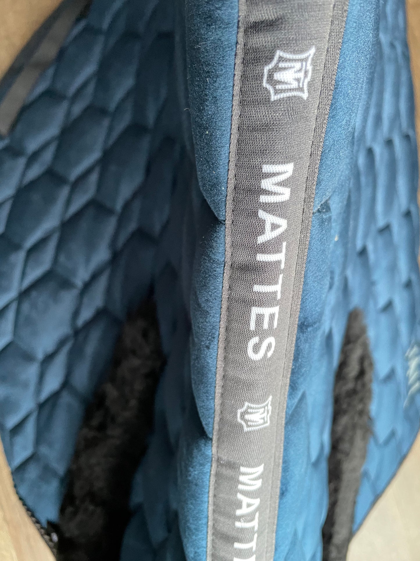 Tapis MATTES dressage (marine+noir)