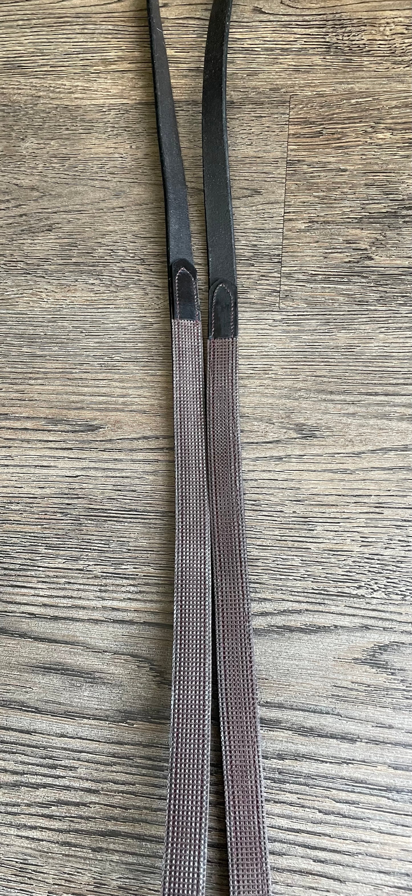 Rênes en cuir doublé caoutchouc