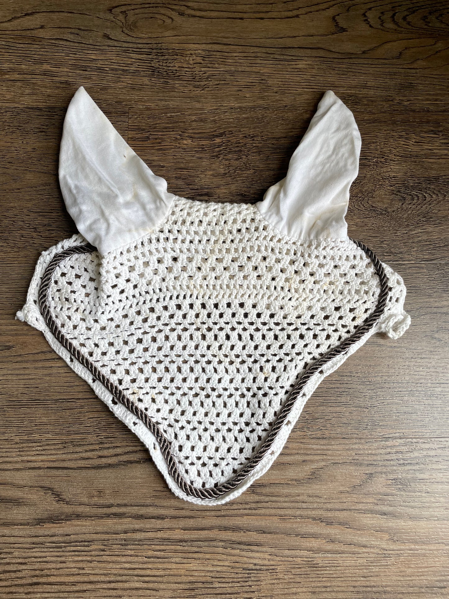 Bonnet blanc/piping gris gr. COB