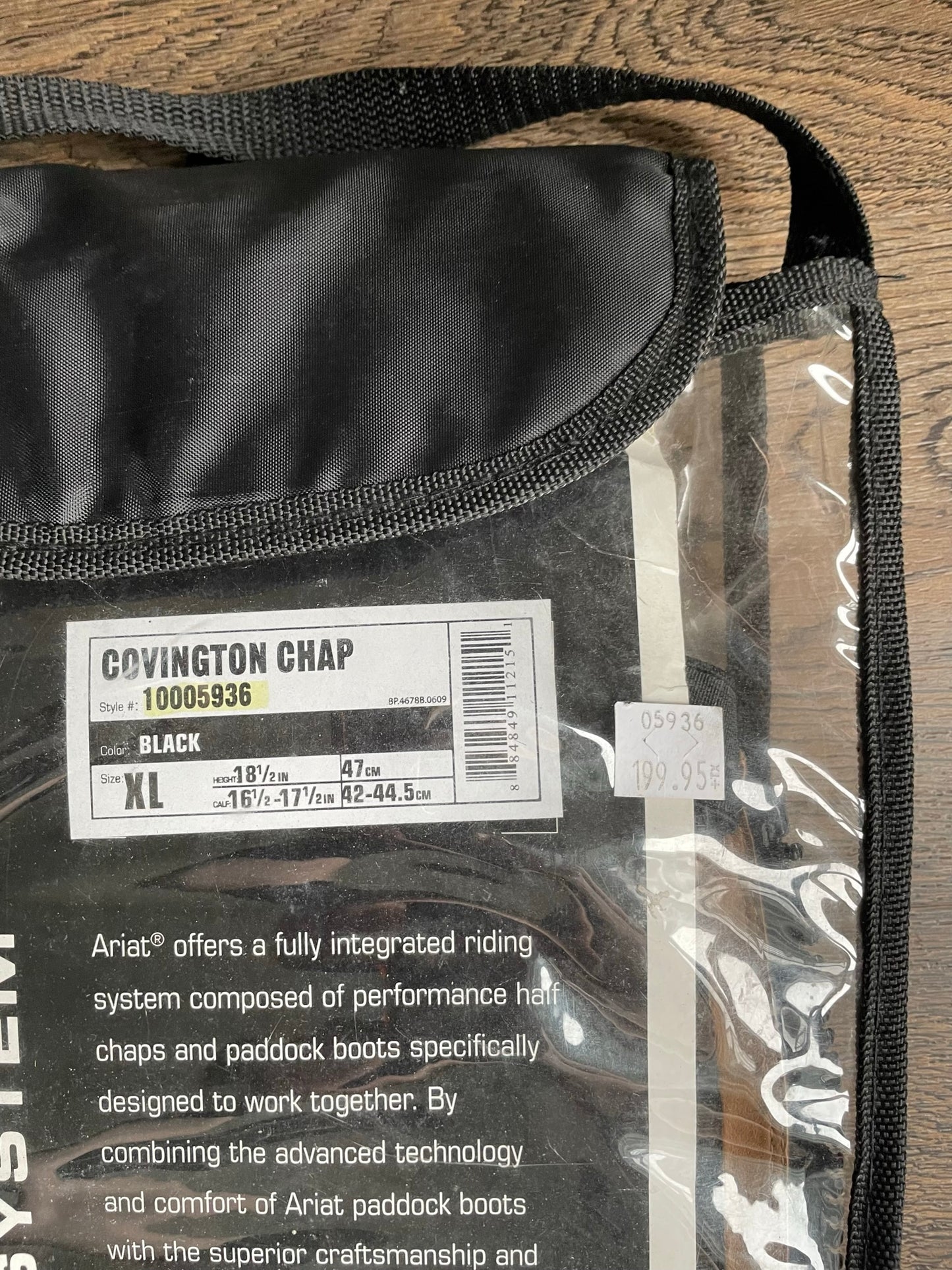 Half chaps Ariat gr. XL
