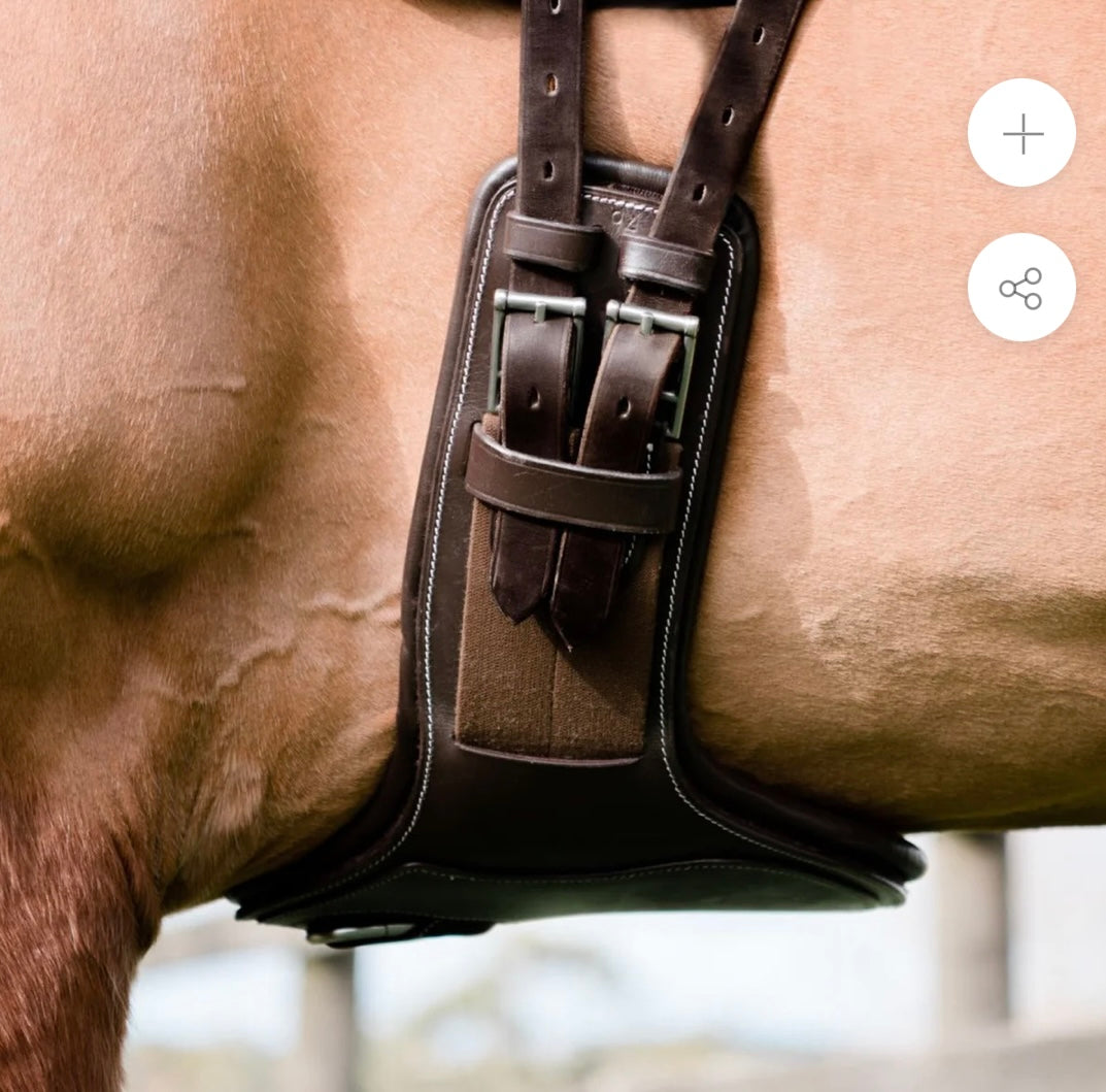 Sangle Courte en mouton et cuir gr.70cm