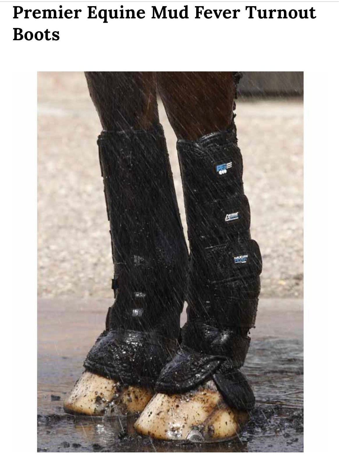 Guêtres turnout Mud fever gr. XL