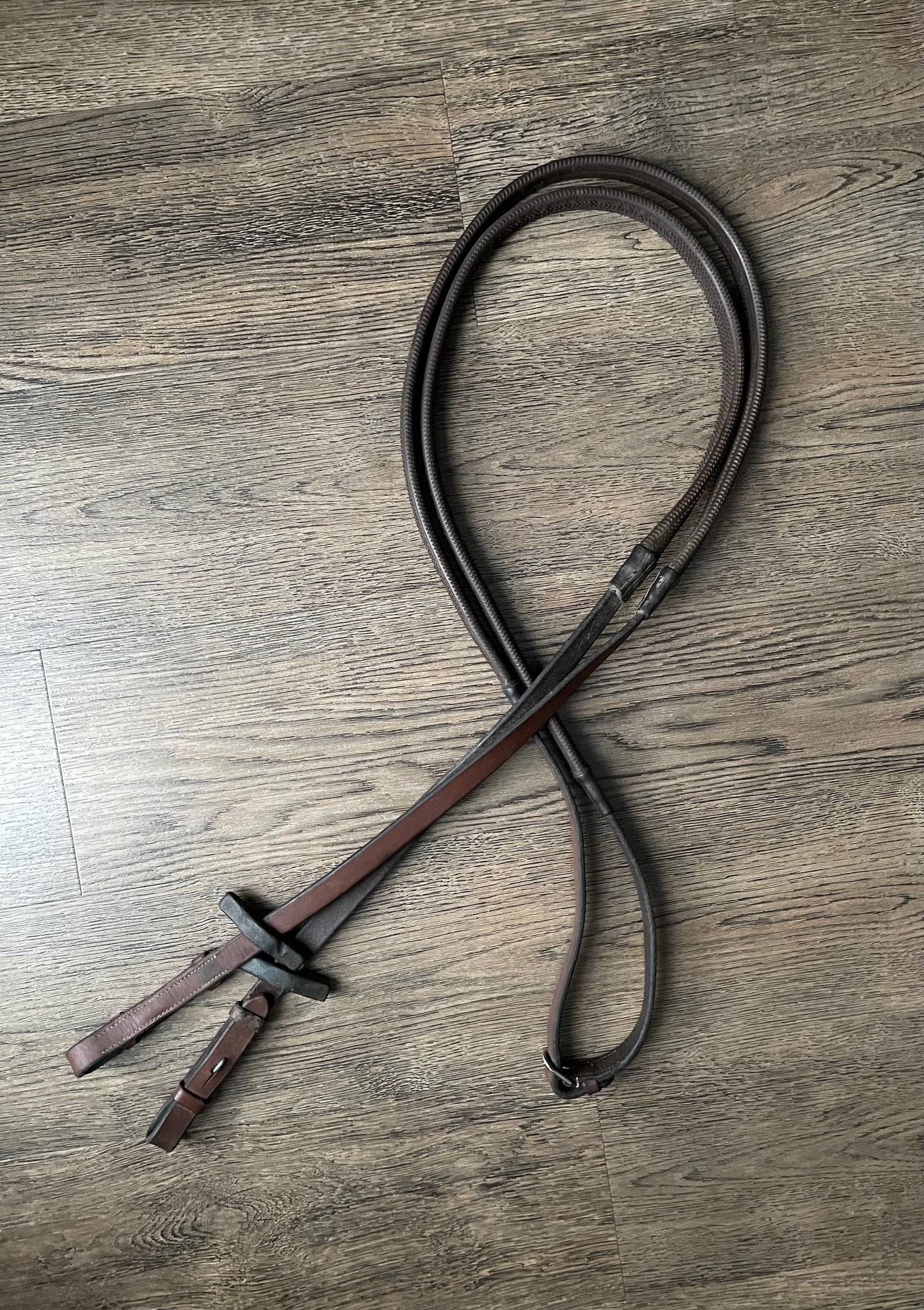 Rênes cuir/caoutchouc Kris 16mm
