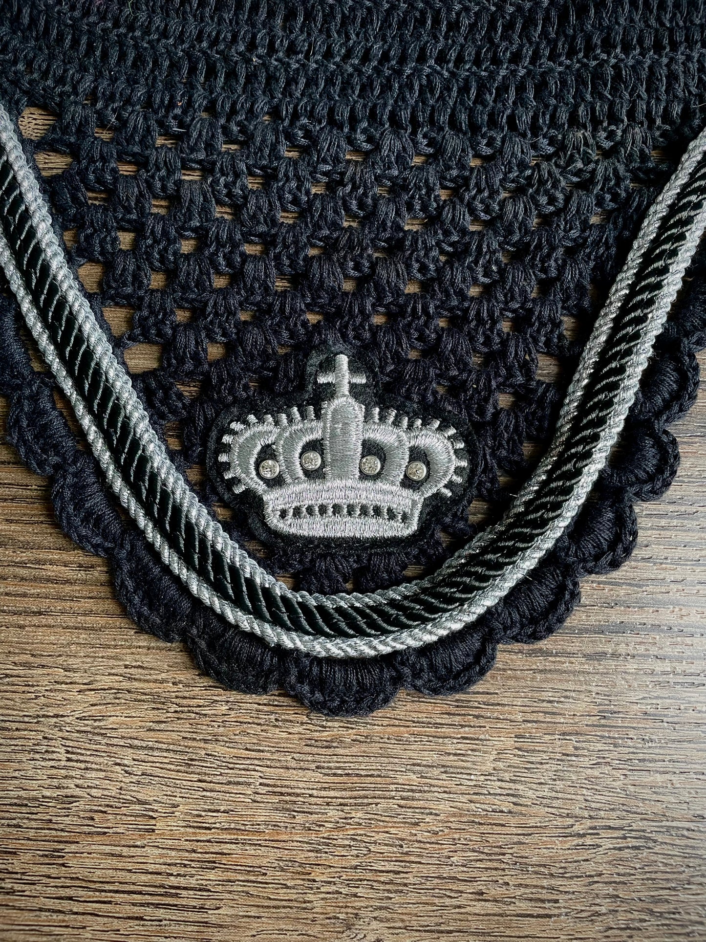Bonnet noir et argent DIAMANTE gr. Full