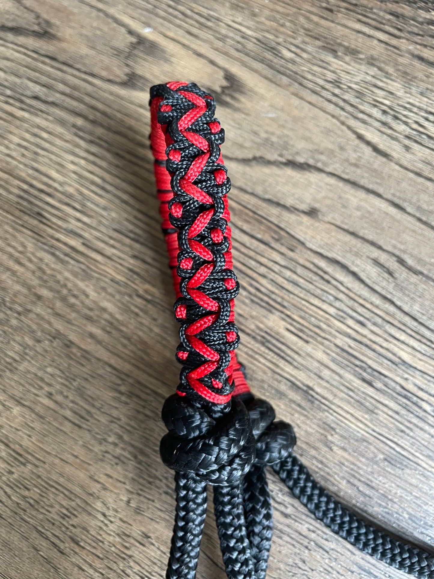 Licou éthologique noir/rouge