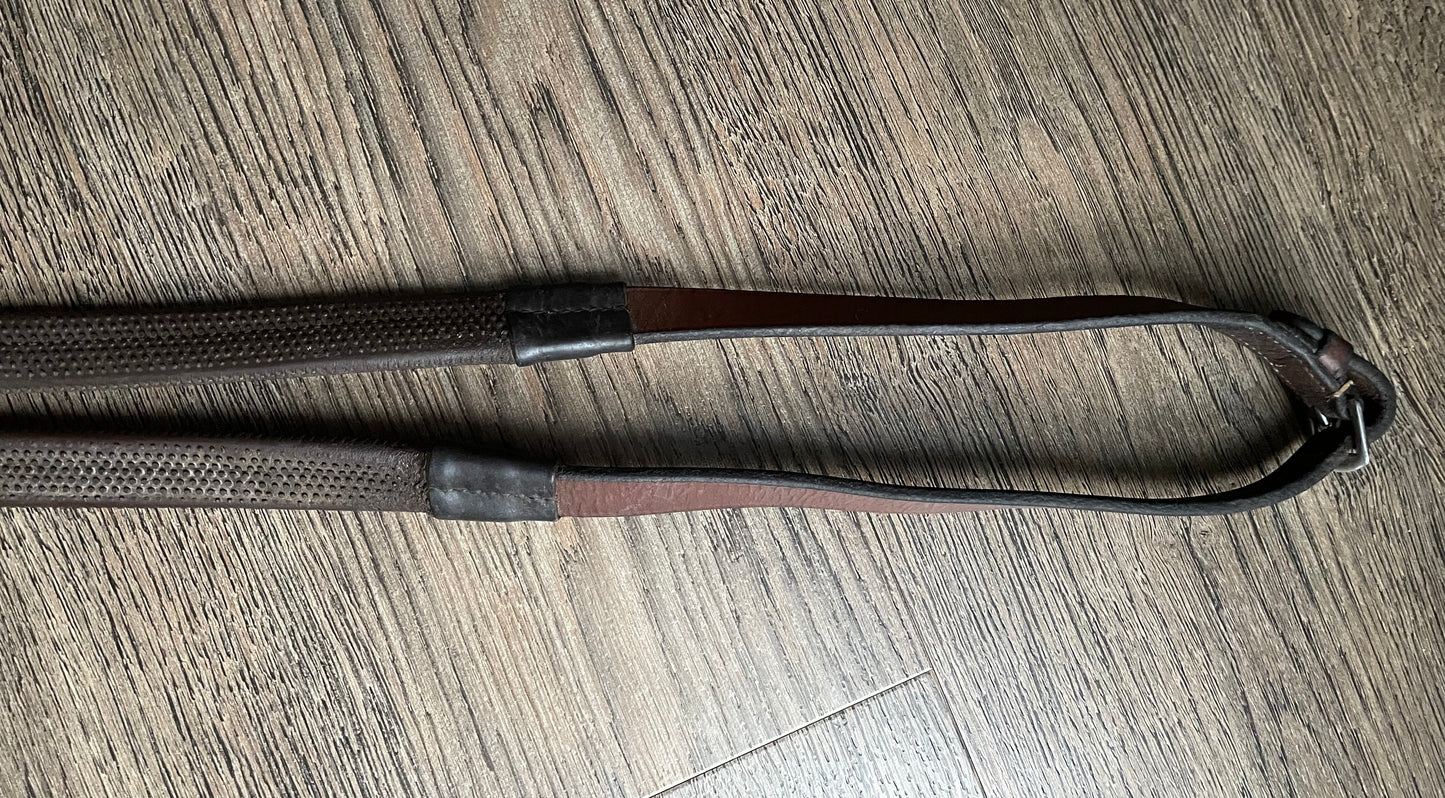 Rênes cuir/caoutchouc Kris 16mm