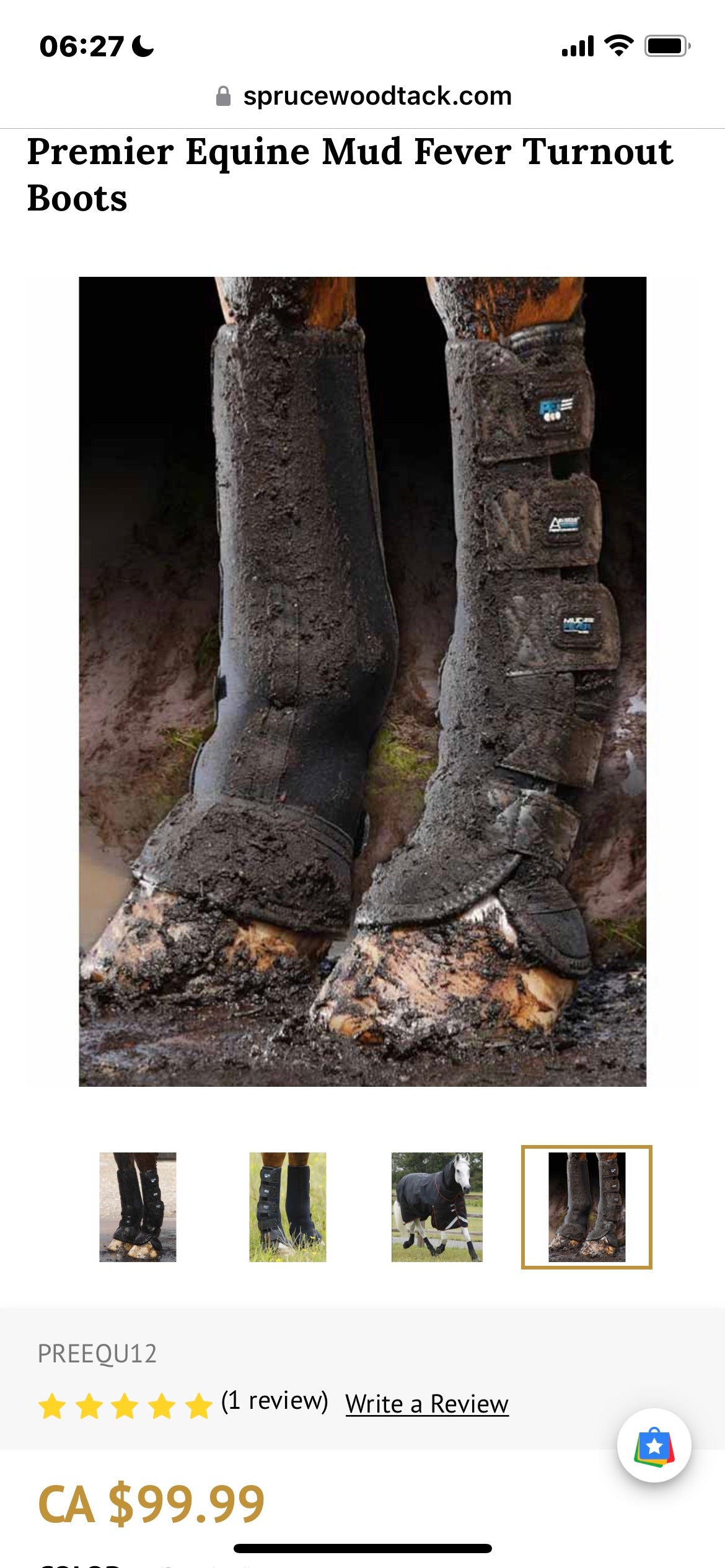 Guêtres turnout Mud fever gr. XL