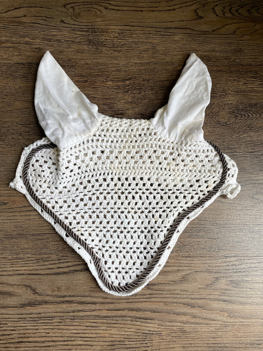 Bonnet blanc/piping gris gr. COB