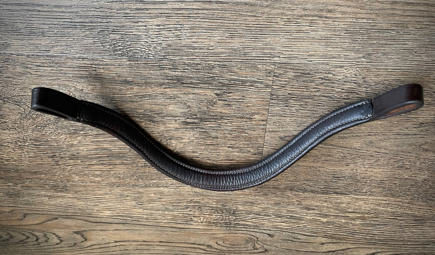 Frontal cuir brun foncé gr. Full