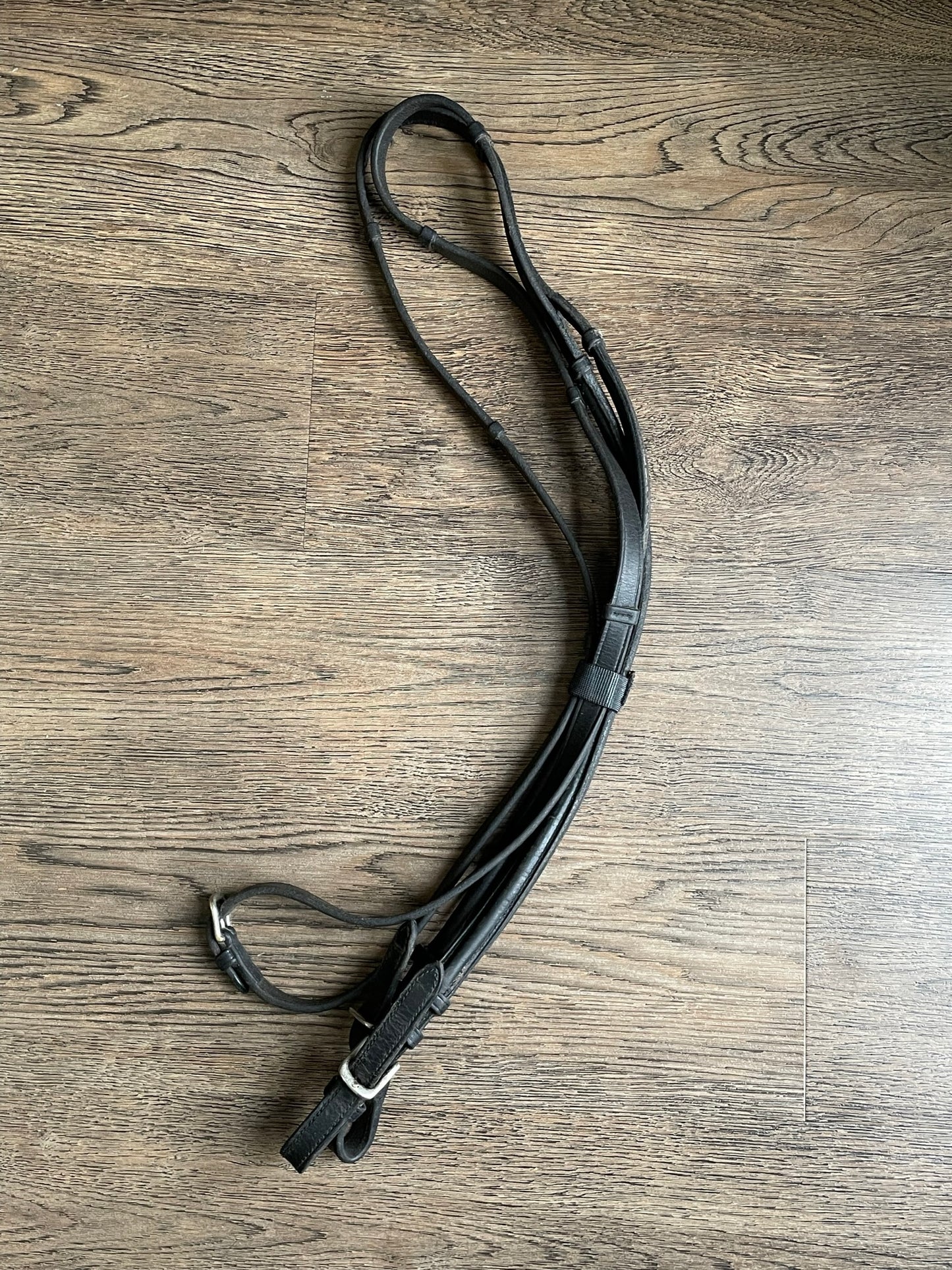 Rênes dressage noires