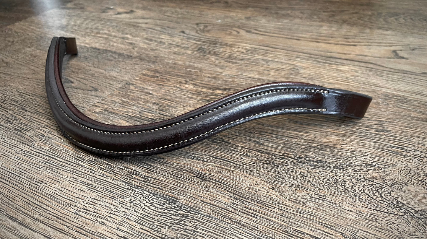 Frontal cuir brun foncé gr. Full