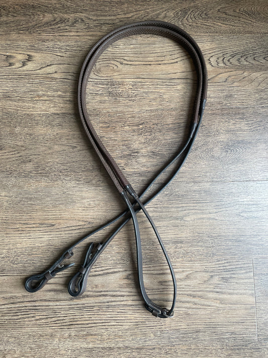 Rênes cuir et caoutchouc Kris 16mm