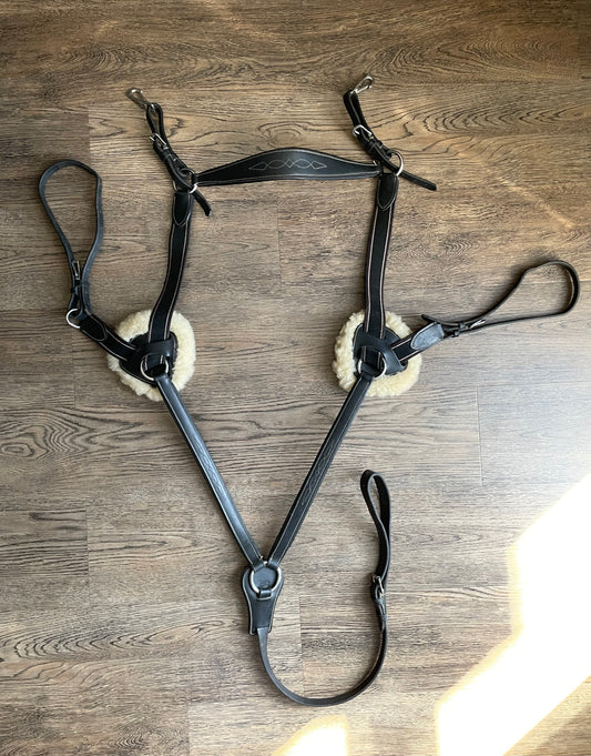 Collier 5 points noir gr. Full