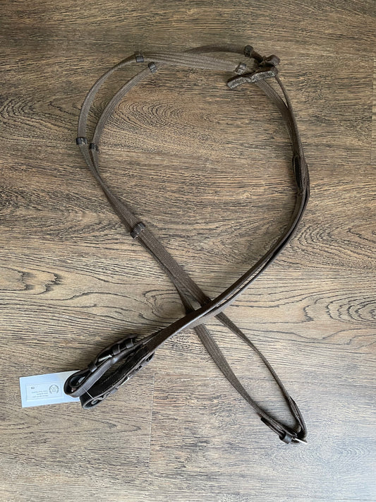 Rênes cuir et nylon (havana)