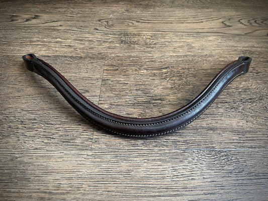 Frontal cuir brun foncé gr. Full